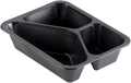 160065 Pojemnik Caterline 227 x 178 x 50 mm Czarny 3-Komory