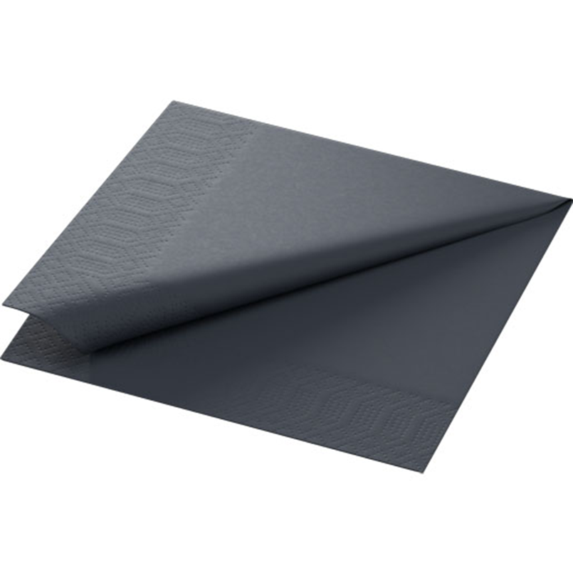 151803 Serwetka Tissue 33 x 33 cm Czarny 2-warstwowa
